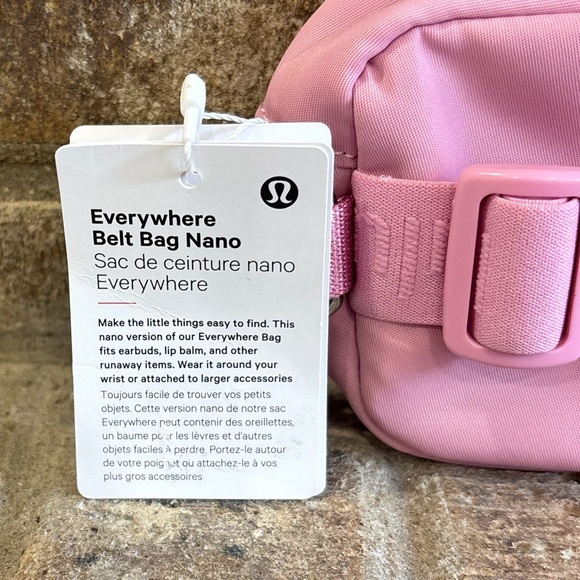 NWT Lululemon Everywhere Belt Bag Nano In Pink Frosting - Picture 5 of 6